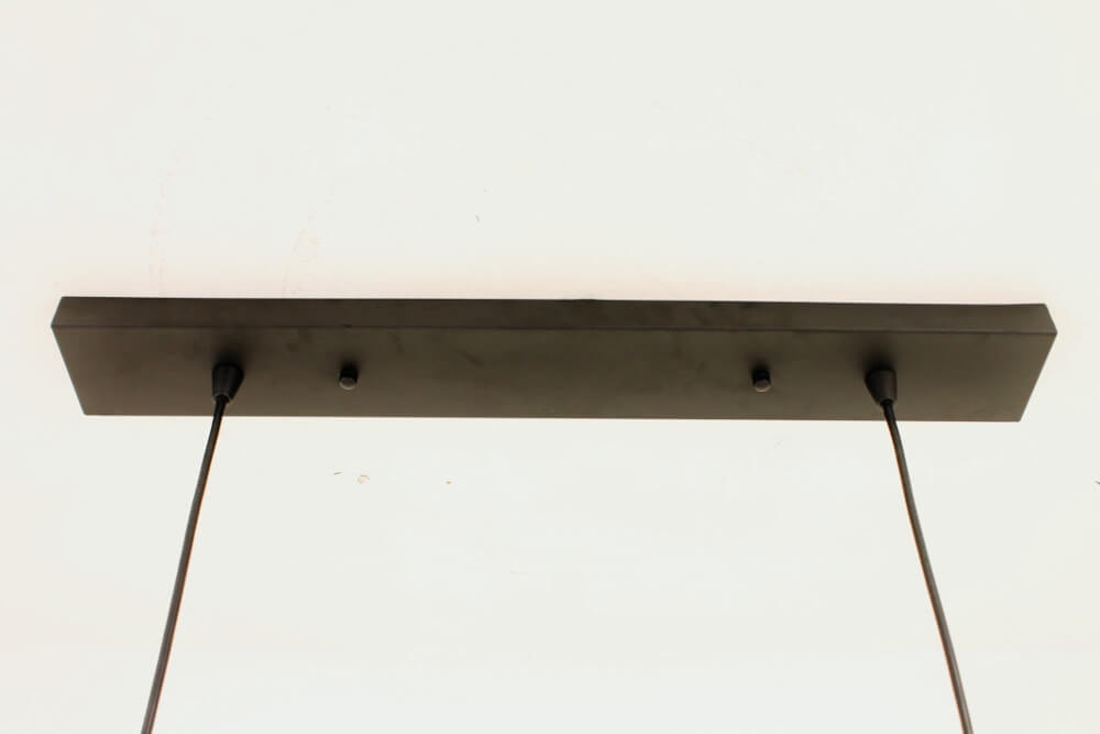 Strak metalen frame hanglamp KOLOS 5-lichts | Zwart