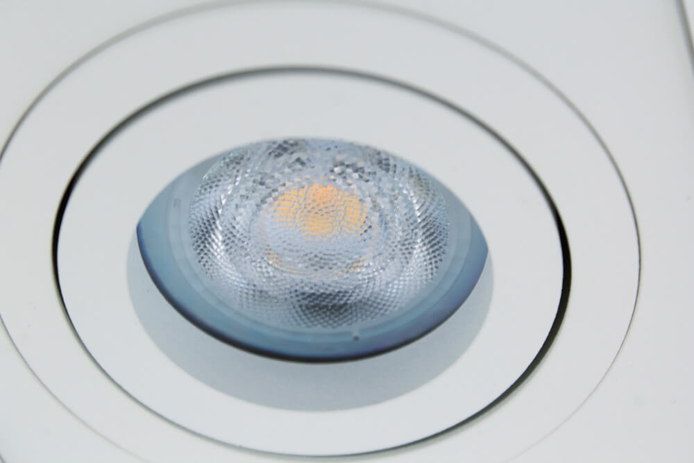 Kantelbare plafondlamp / Opbouwspot BOX SQUARE | Wit 1-lichts