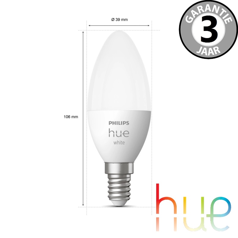 Philips Hue White E14 Duopack kaars