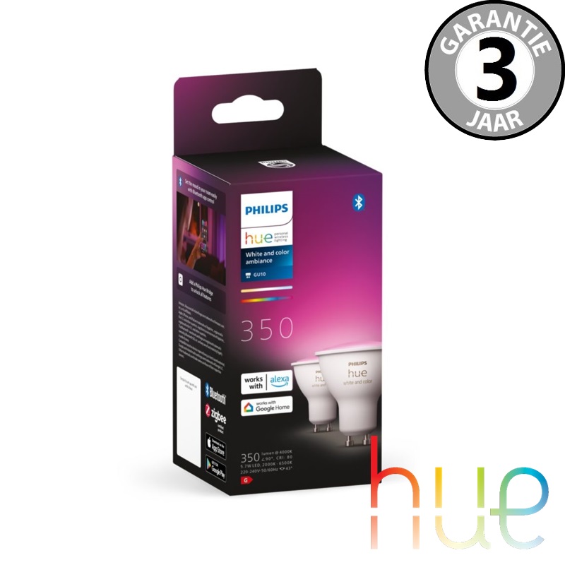 Philips Hue White Ambiance en Color GU10 duopack