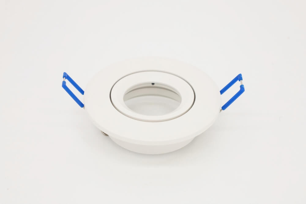 Witte inbouwspot rond SMOOTHY kantelbaar | 9,2 cm