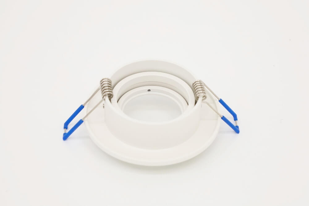 Witte inbouwspot rond SMOOTHY kantelbaar | 9,2 cm