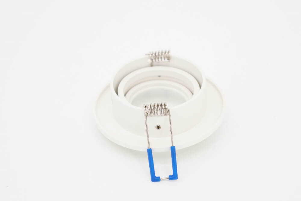 Witte inbouwspot rond SMOOTHY kantelbaar | 9,2 cm