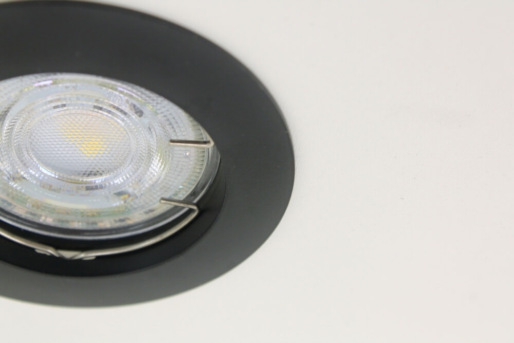Zwarte inbouwspot CLASSIC niet kantelbaar | 7,8 cm