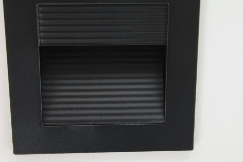 Trapverlichting / Inbouw wandlamp CROOK I LED warm wit | Zwart