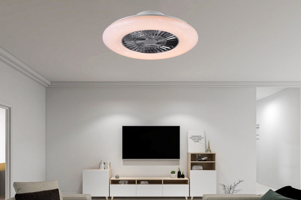 Plafondventilator STARLIGHT Ø 60 cm met lamp | Kleur instelbaar en 3 snelheden