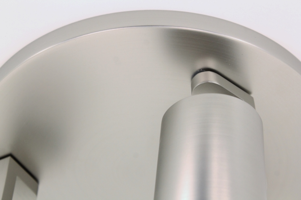Stijlvolle strakke 3-lichts opbouwspot SCOOP rond | Staal