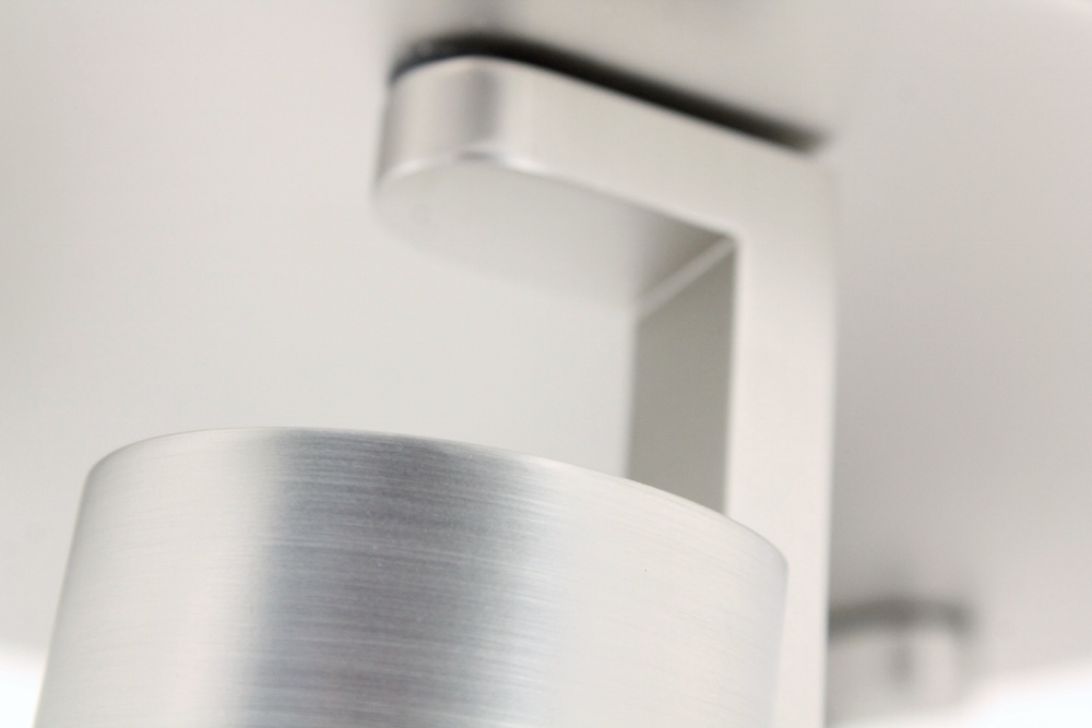 Stijlvolle strakke 3-lichts opbouwspot SCOOP rond | Staal