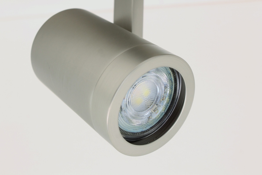 Stijlvolle strakke 2-lichts opbouwspot SCOOP balk | Staal