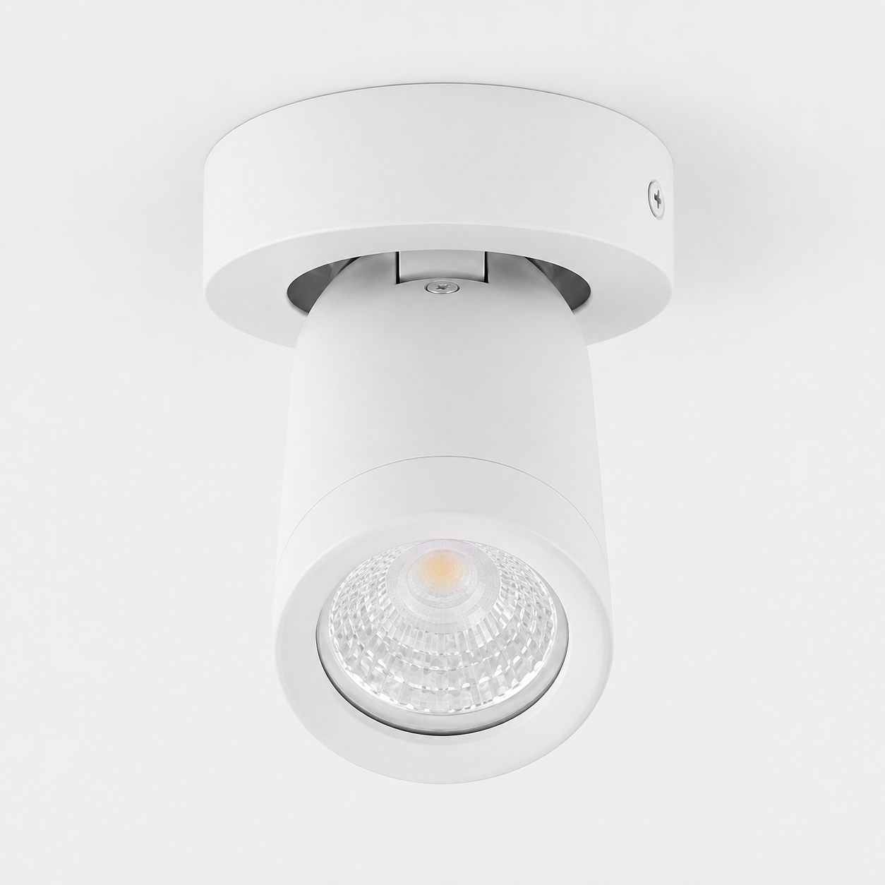 Strakke opbouwspot LEXI 1L IP44 | Wit