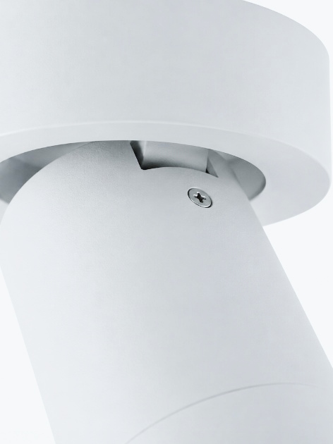 Strakke opbouwspot LEXI 1L IP44 | Wit