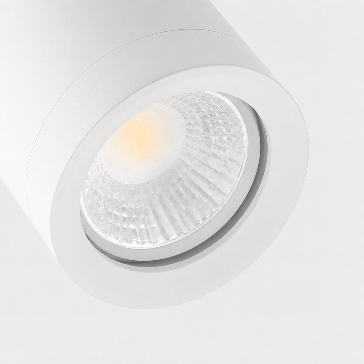 Strakke opbouwspot LEXI 1L IP44 | Wit