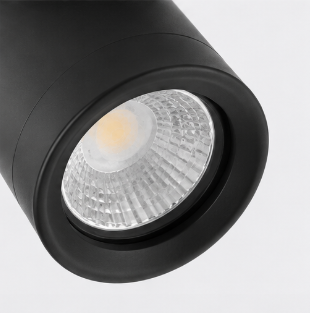 Strakke opbouwspot LEXI 1L IP44 | Zwart