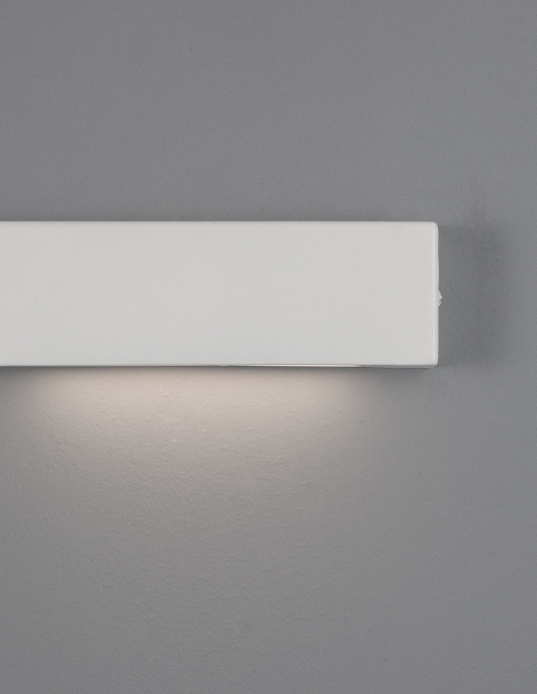 Bed wandlamp SANDEE RECHTS 2x LED met USB | Wit