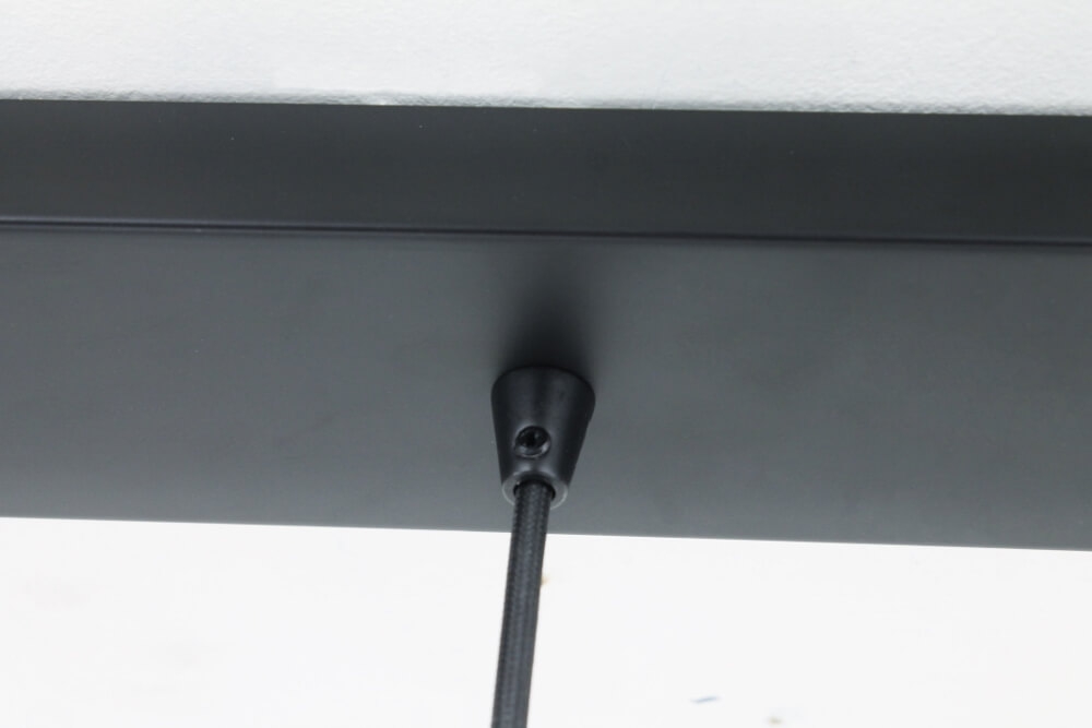 Hanglamp SONDRA licht smoke zwart op balk 120 cm | 4x glas Ø 25 cm
