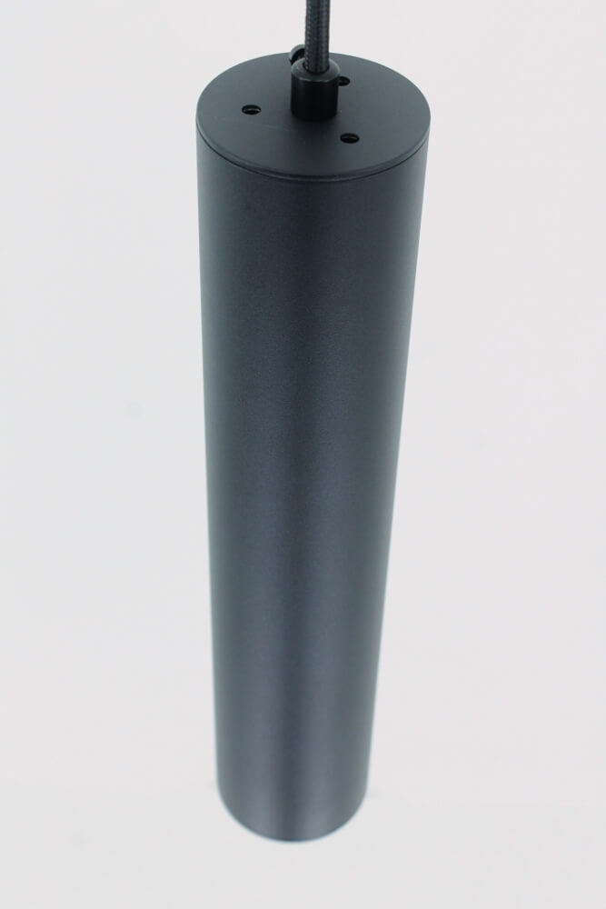 Koker hanglamp RUNNY 30 cm voor LUNA spanningsrail | Zwart