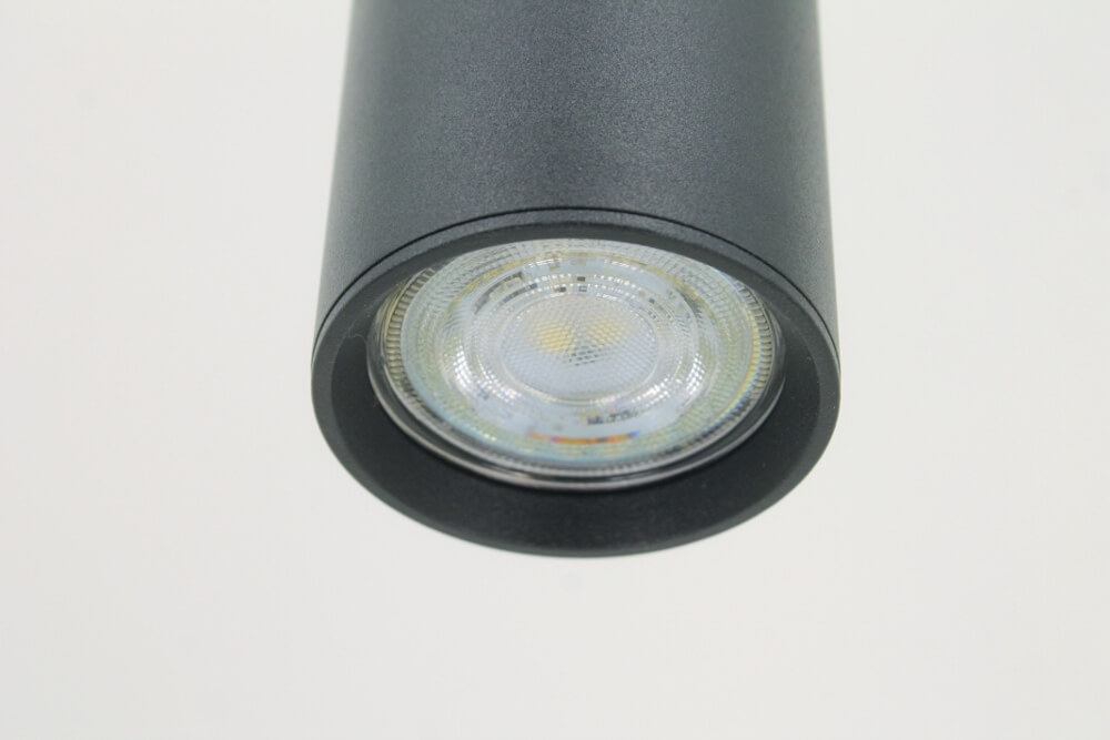 Koker hanglamp RUNNY 30 cm voor LUNA spanningsrail | Zwart