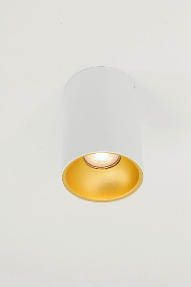 Plafondlamp / Opbouwspot ZUMA DEEP 1-lichts rond | Wit