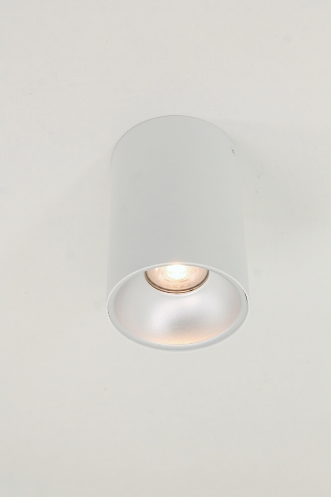 Plafondlamp / Opbouwspot ZUMA DEEP 1-lichts rond | Wit