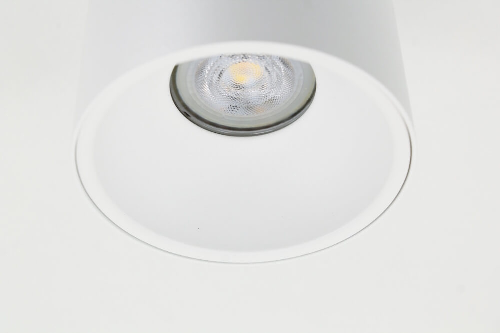 Plafondlamp / Opbouwspot ZUMA DEEP 1-lichts rond | Wit