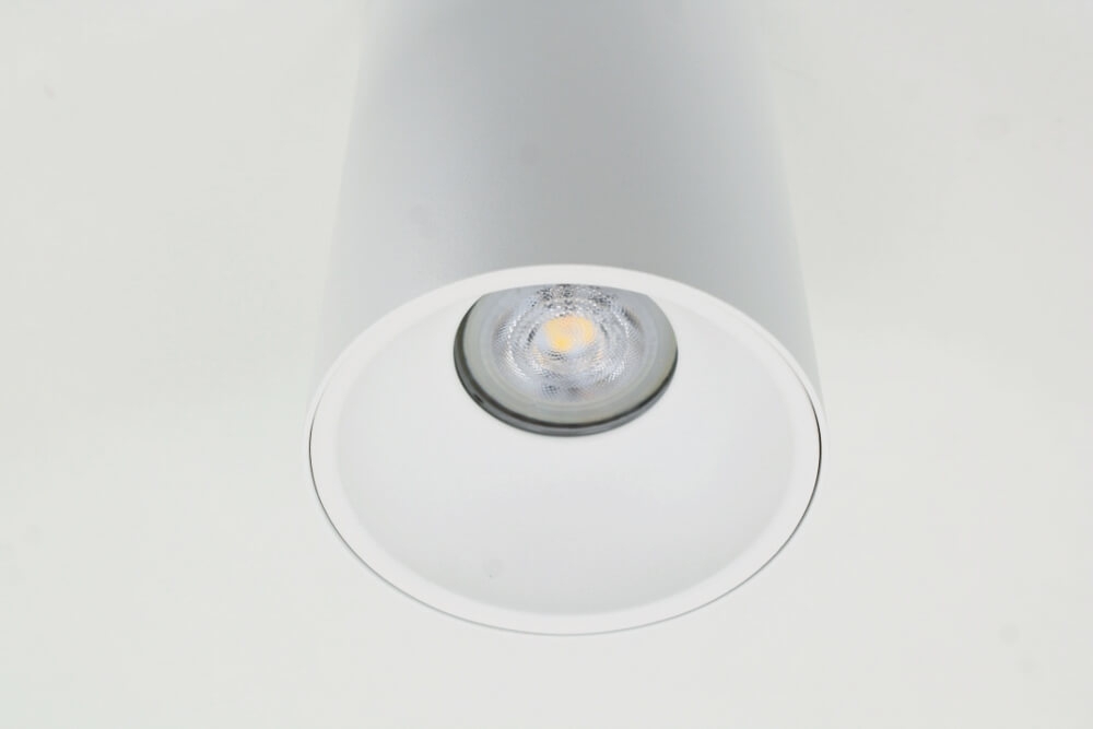 Plafondlamp / Opbouwspot ZUMA DEEP 1-lichts rond | Wit