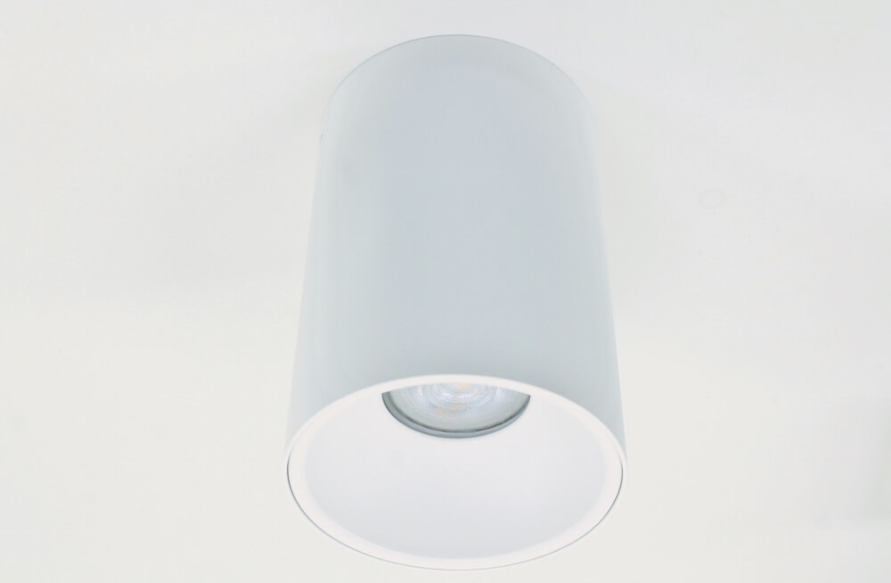 Plafondlamp / Opbouwspot ZUMA DEEP 1-lichts rond | Wit