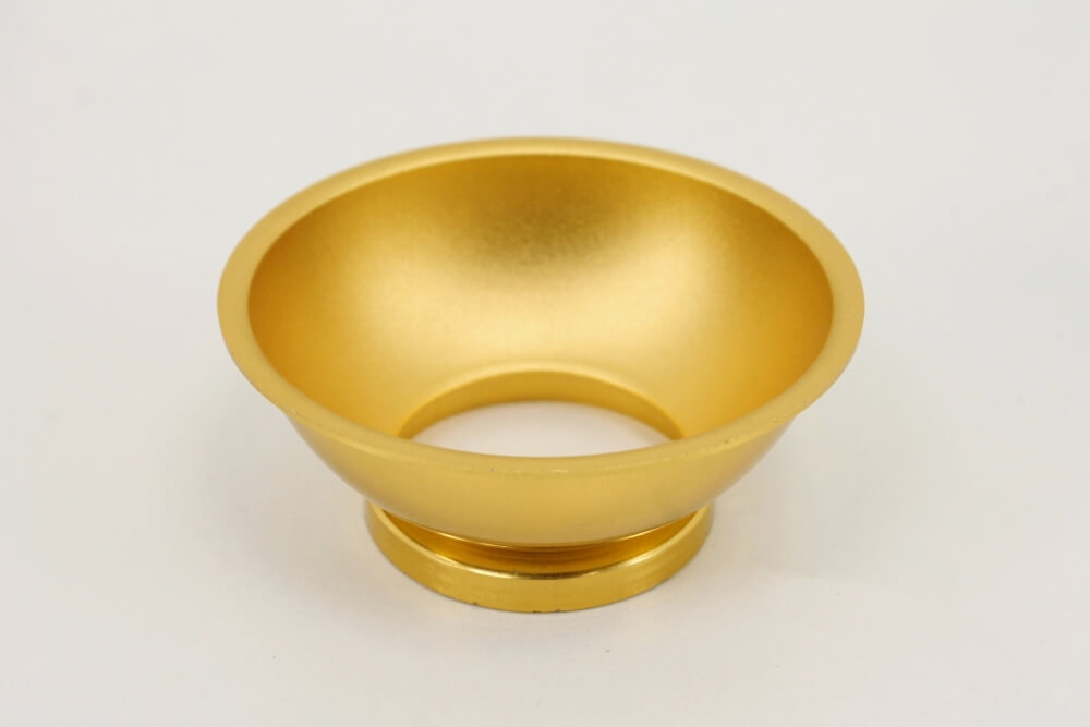 Plafondlamp / Opbouwspot ZUMA DEEP 1-lichts rond | Wit / Goud