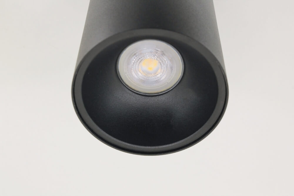 Plafondlamp / Opbouwspot ZUMA DEEP 1-lichts rond | Zwart