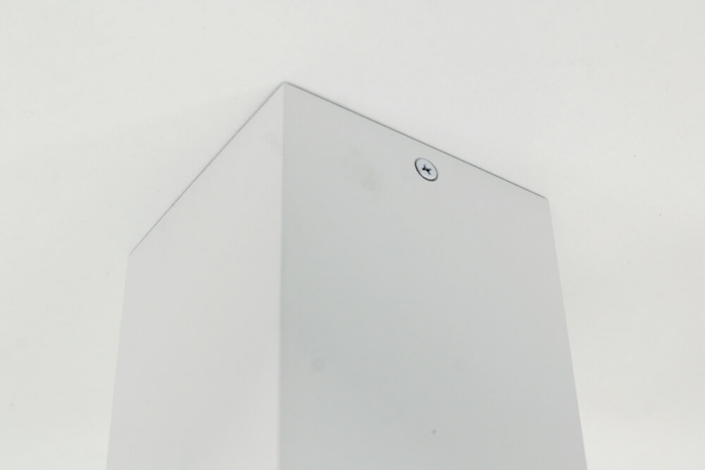 Plafondlamp / Opbouwspot ZUMA DEEP 1-lichts vierkant | Wit