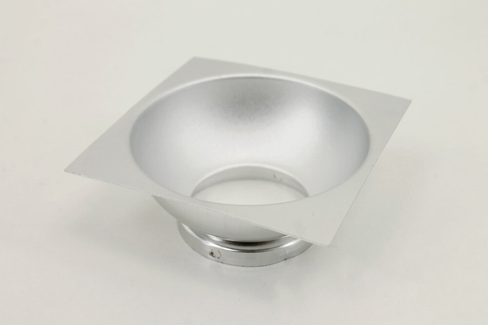 Plafondlamp / Opbouwspot ZUMA DEEP 1-lichts vierkant | Wit / Zilver