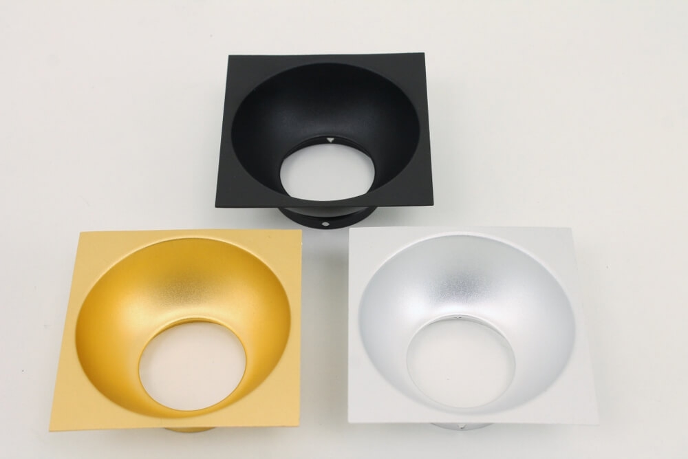 Plafondlamp / Opbouwspot ZUMA DEEP 1-lichts vierkant | Zwart