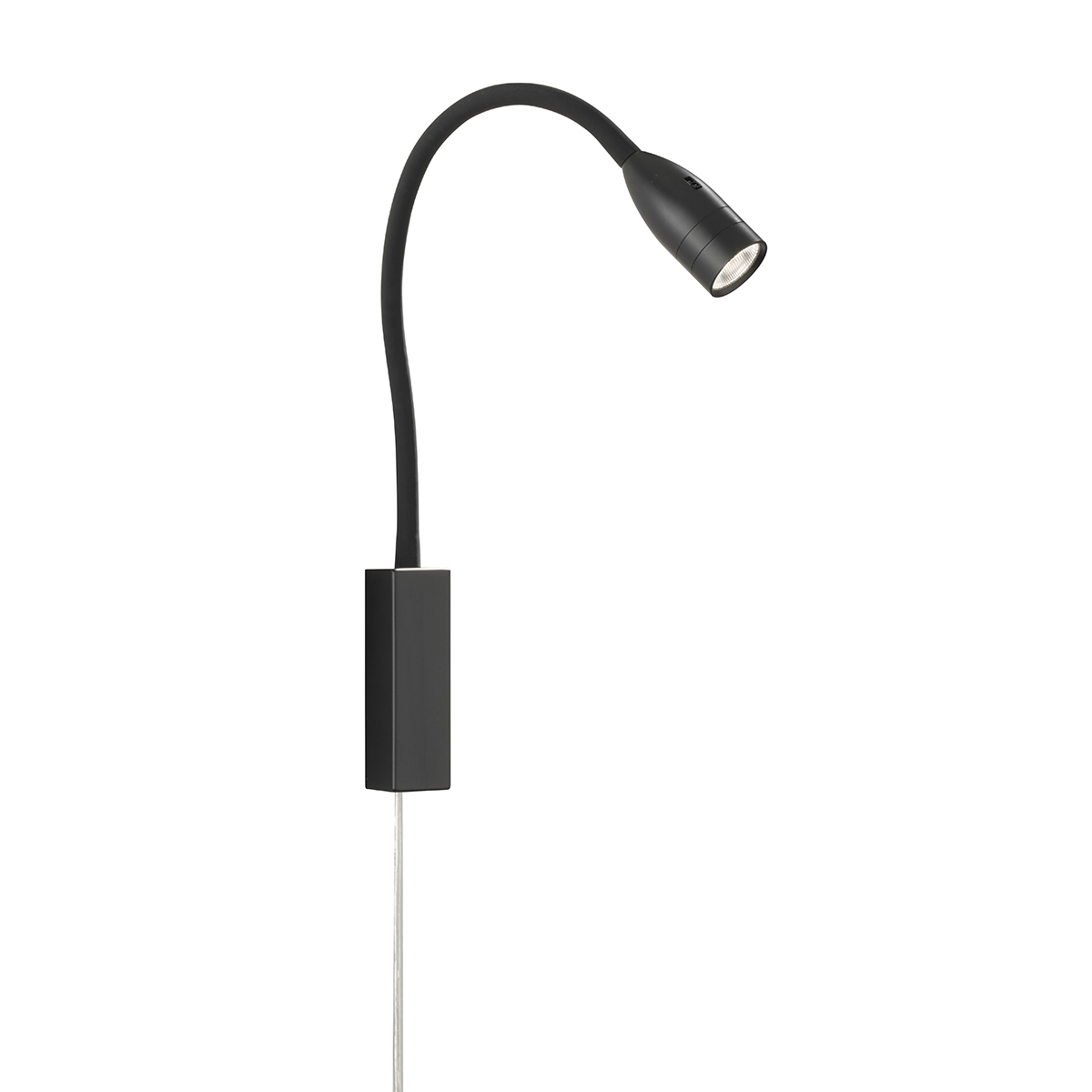 Strak vormgegeven ronde bedlamp ODI | zwart