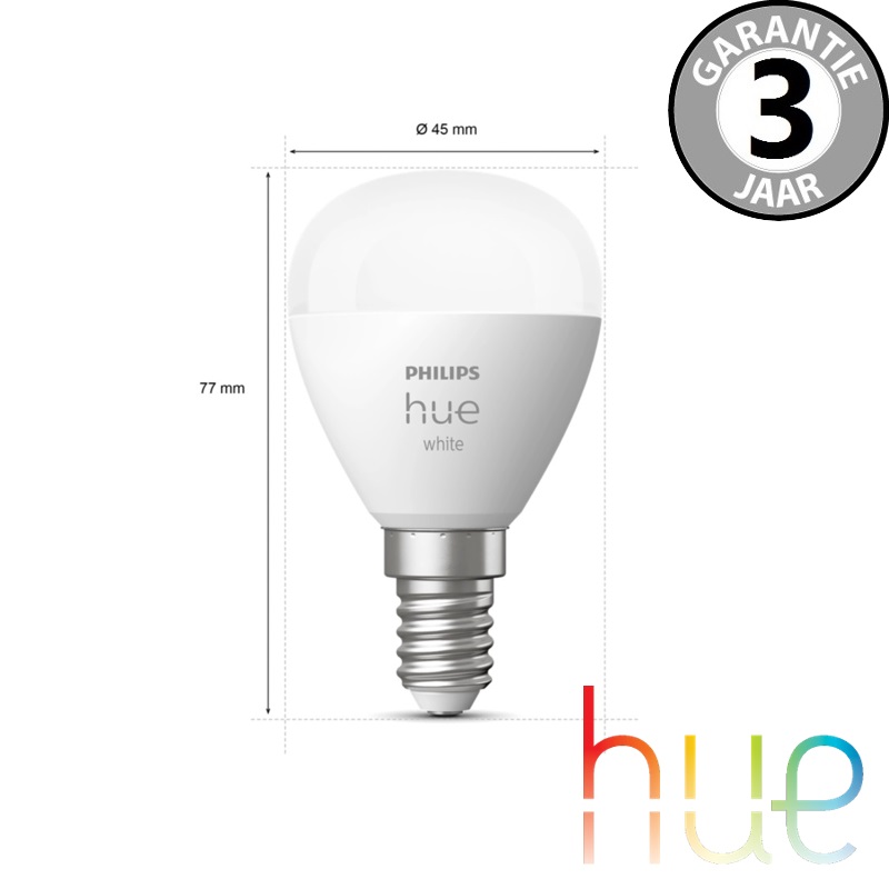 Philips Hue White E14 Duopack kogel