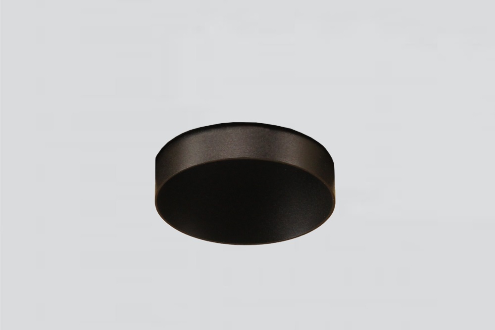 Zwarte ronde inbouwspot TRIMLESS FIXED GU10 | verstelbare stucrand