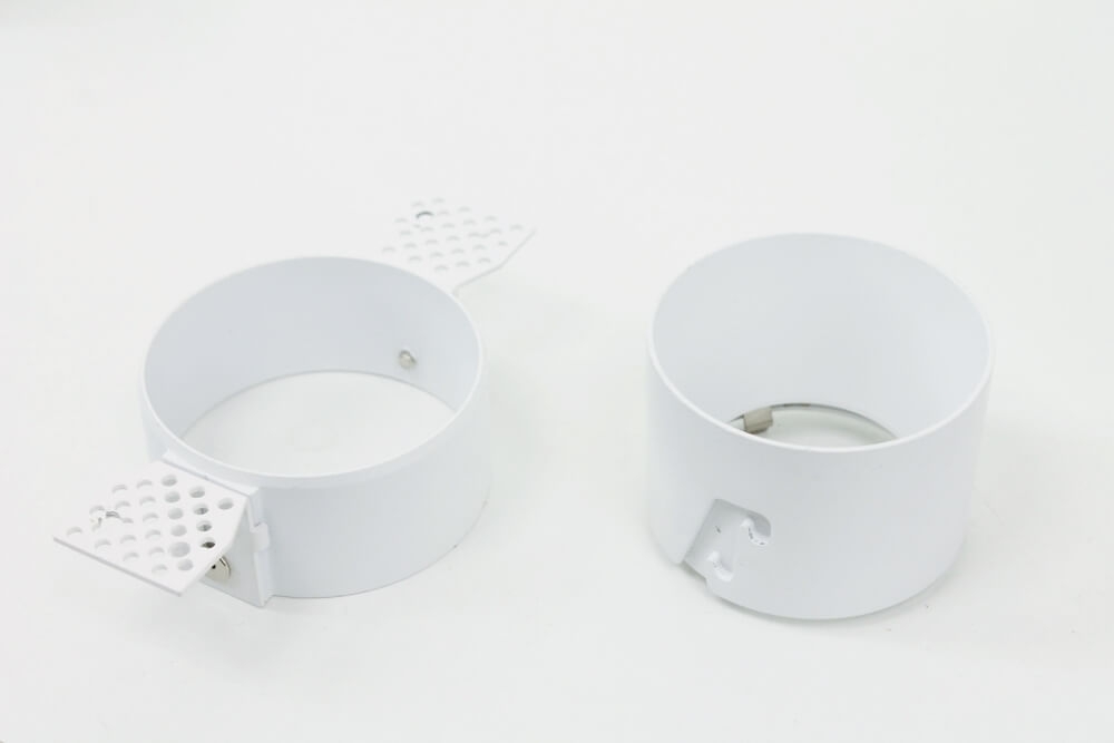 Witte ronde inbouwspot TRIMLESS FIXED GU10 | verstelbare stucrand