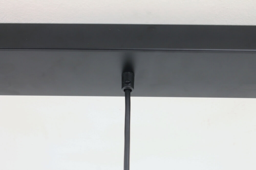 Glazen 3-lichts bronzen kokerhanglamp BALLS smoke fumé | Balk 130 cm