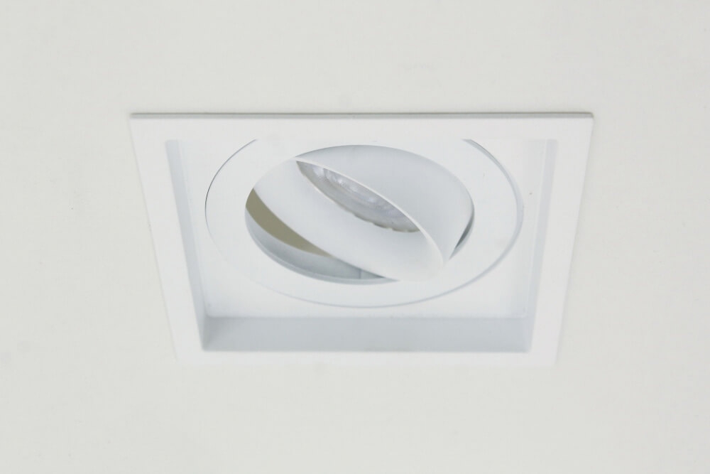 Licht verdiepte inbouwspot HELIOS vierkant 11 cm | Wit