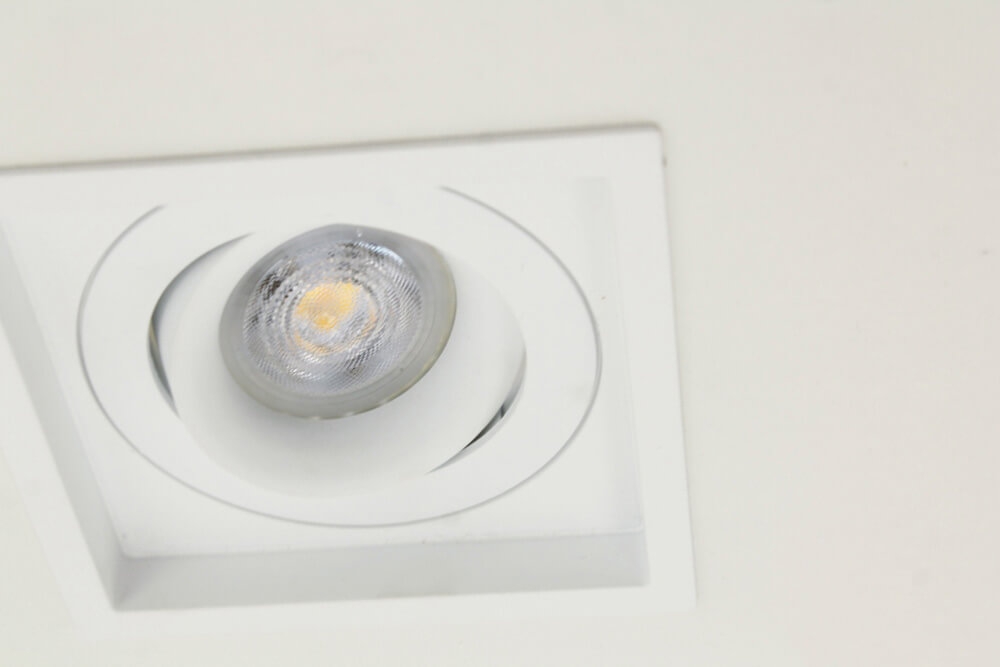 Licht verdiepte inbouwspot HELIOS vierkant 11 cm | Wit