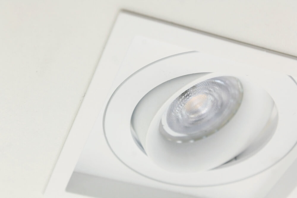 Licht verdiepte inbouwspot HELIOS vierkant 11 cm | Wit