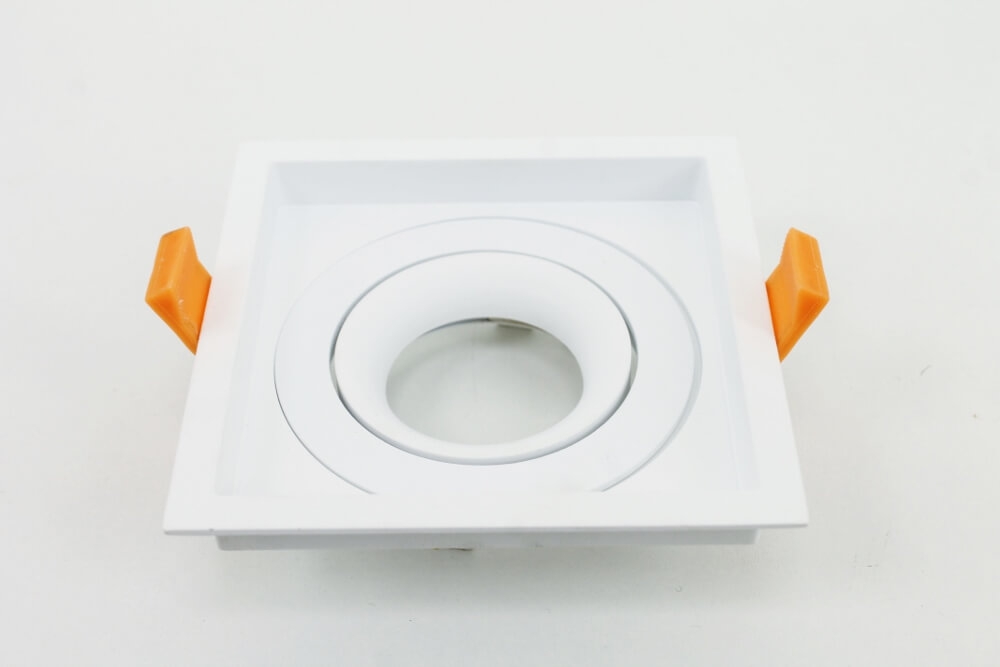 Licht verdiepte inbouwspot HELIOS vierkant 11 cm | Wit
