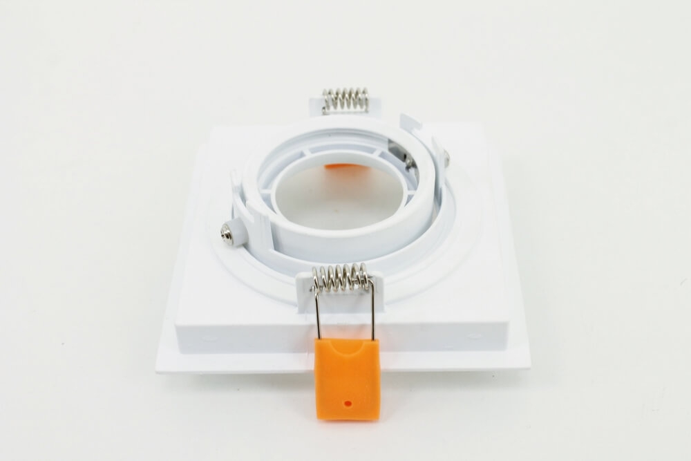 Licht verdiepte inbouwspot HELIOS vierkant 11 cm | Wit