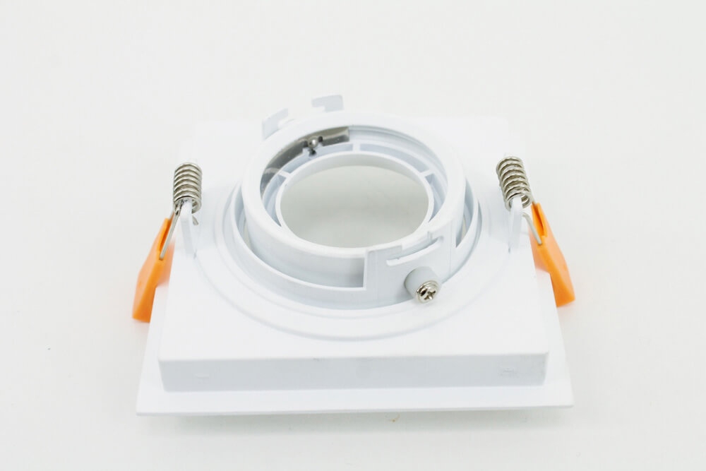 Licht verdiepte inbouwspot HELIOS vierkant 11 cm | Wit