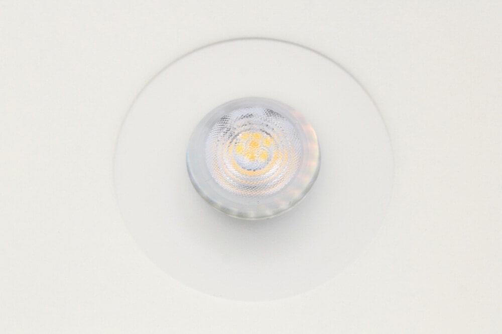 Witte ronde inbouwspot CLICK&FIX licht verdiept | 8,2 cm