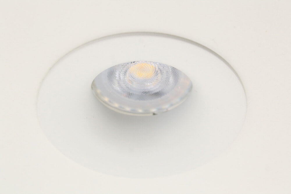 Witte ronde inbouwspot CLICK&FIX licht verdiept | 8,2 cm