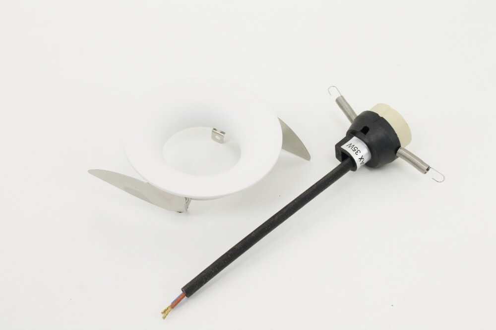 Witte ronde inbouwspot CLICK&FIX licht verdiept | 8,2 cm