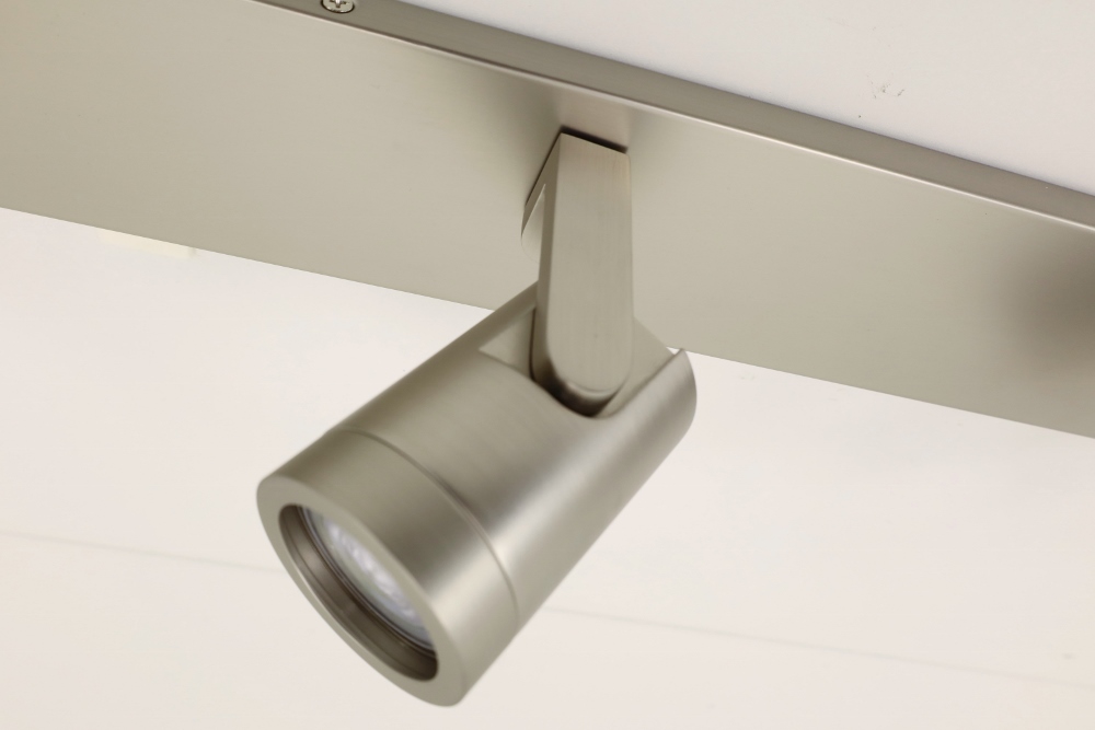 Stijlvolle strakke 4-lichts opbouwspot SCOOP balk | Staal