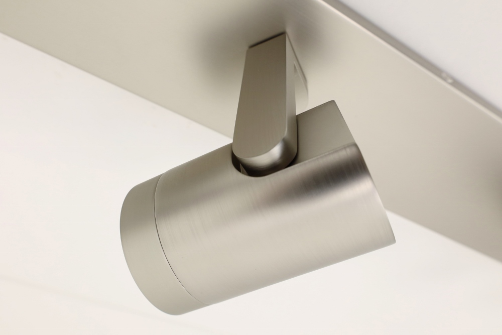 Stijlvolle strakke 4-lichts opbouwspot SCOOP balk | Staal