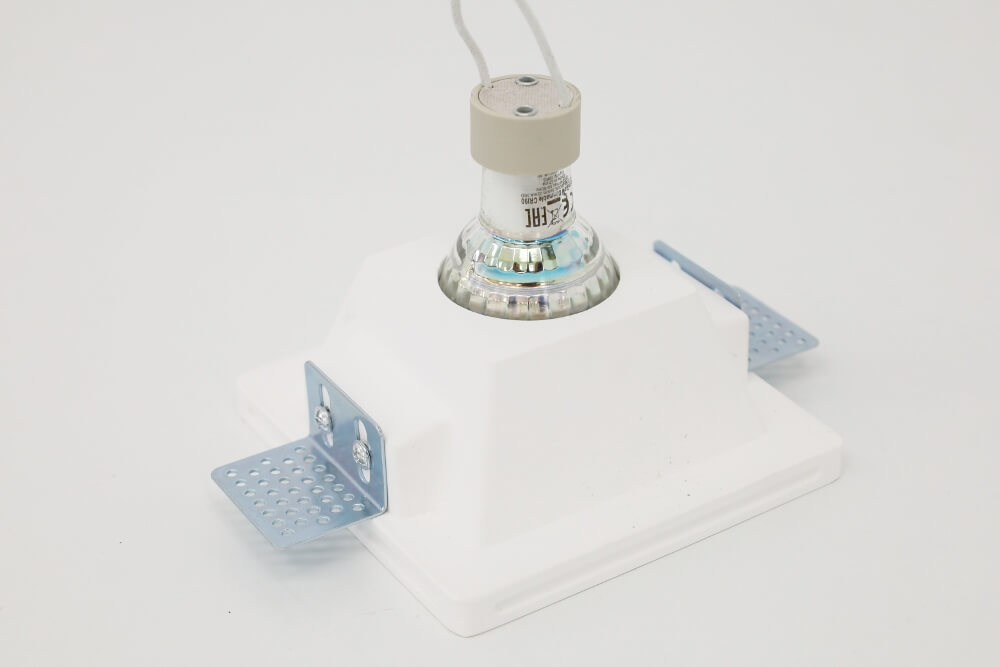 Trimless inbouwspot GIPSY SQUARE 1-lichts | Overschilderbaar