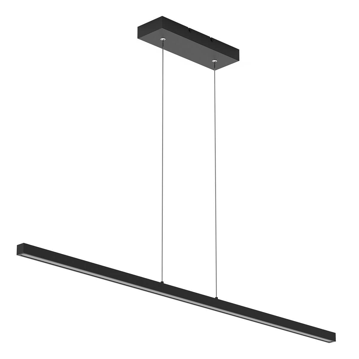 Strakke moderne design hanglamp DEXE LED | Zwart 114 cm