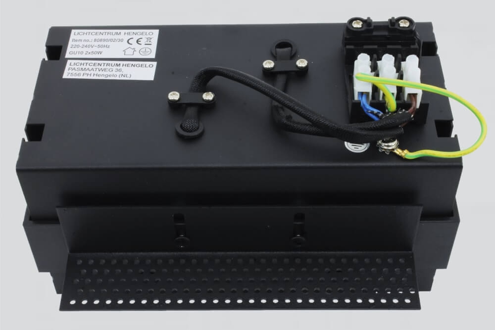 Zwarte inbouwspot TRIMLESS DOUBLE GU10 | verstelbare stucrand